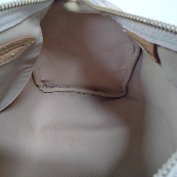 Authentic Louis Vuitton Speedy 25 White Damier Azur Hand Bag mn691-122225 - Picture 13 of 16